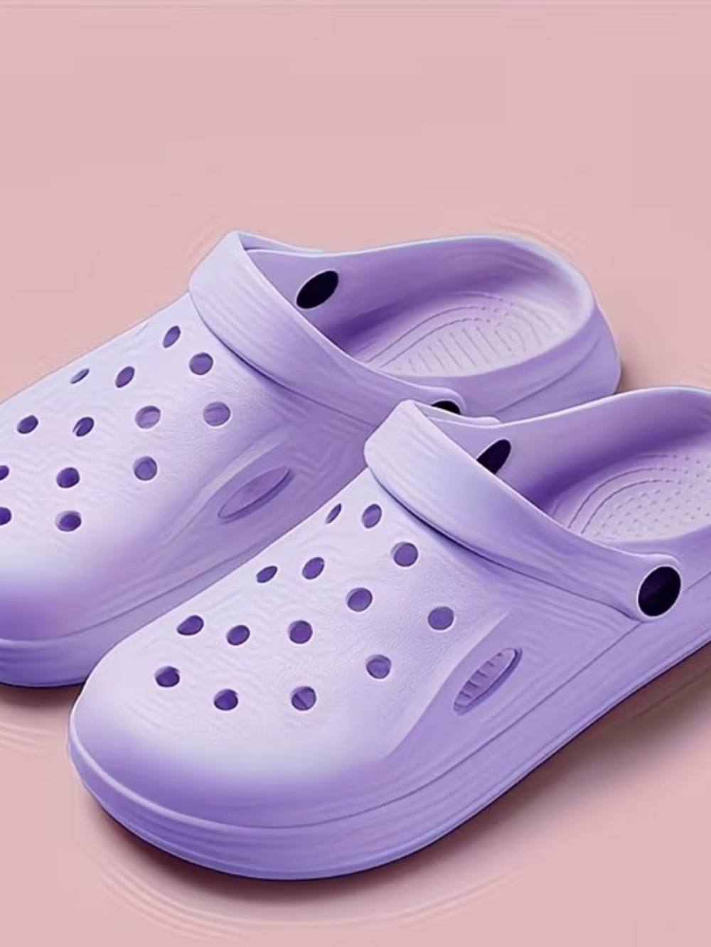 Women's Lavender Clog Sandals - Lightweight Comfort